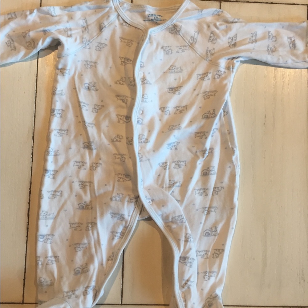 Two Little Me Footed Traditional Boy Outfits